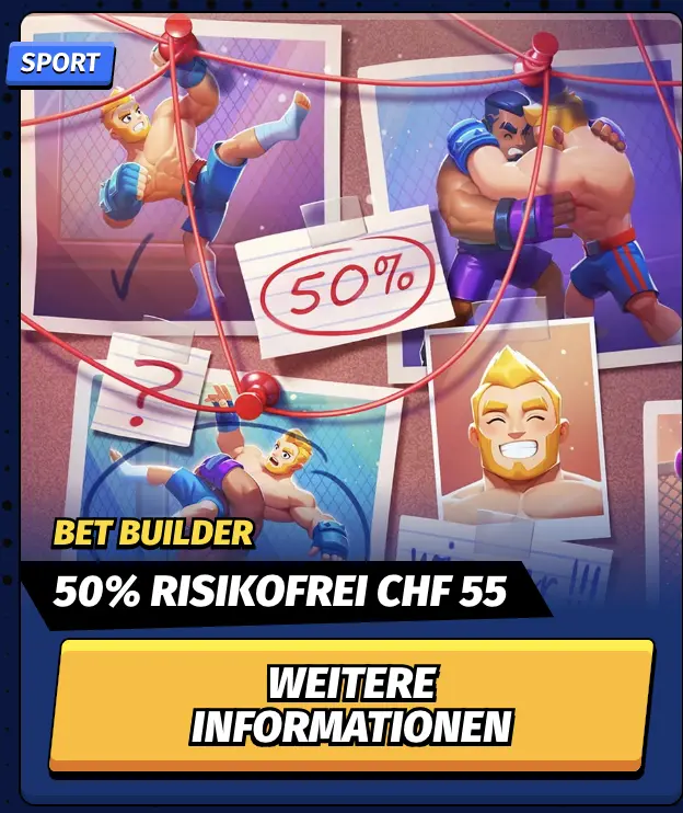 Bet Builder Bonus BigClash BigClash Casino Bet Builder Bonus mit Collage und Kämpferbildern